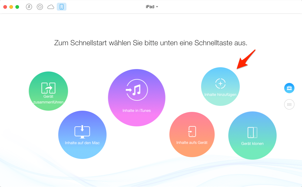 Musik vom PC auf iPad ohne iTunes – Schritt 1