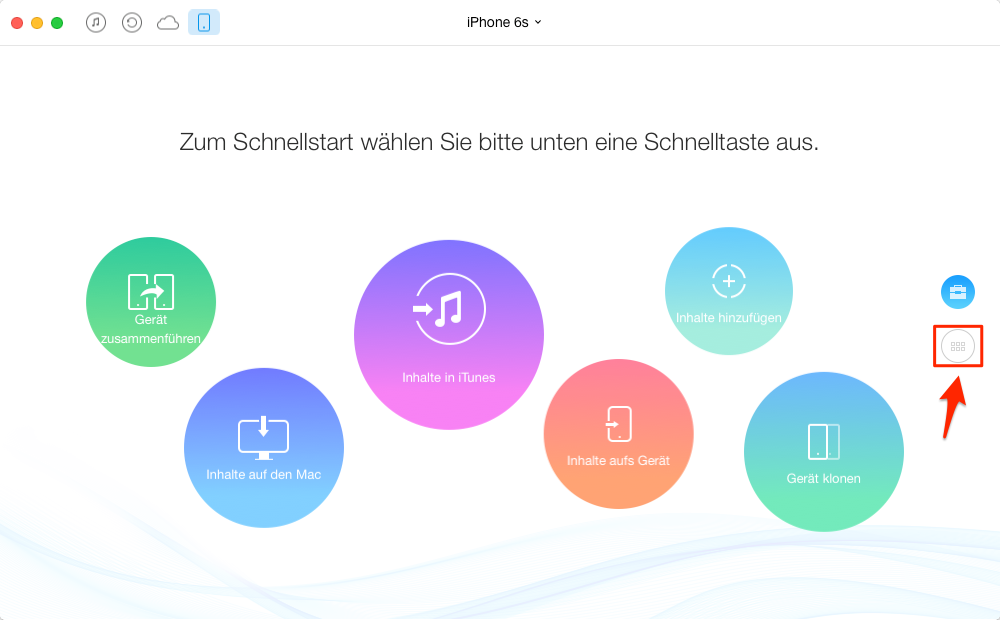iPhone Musik am Mac sichern – Schritt 2