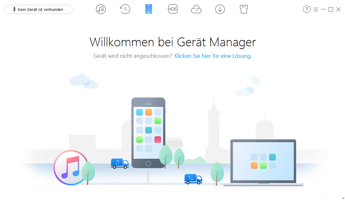 Musik von iTunes auf iPhone X/8/7(Plus) – Schritt 1