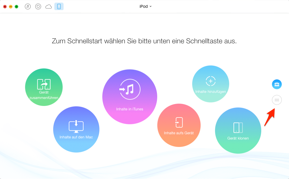 Musik vom Mac auf iPod übertragen – Schritt 2