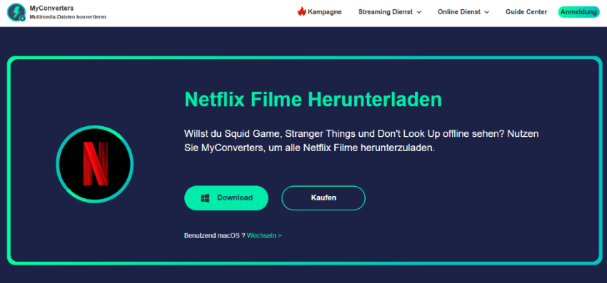 MyConverters Netflix Video Downloader