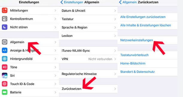 Netzwerkeinstellungen zurücksetzen