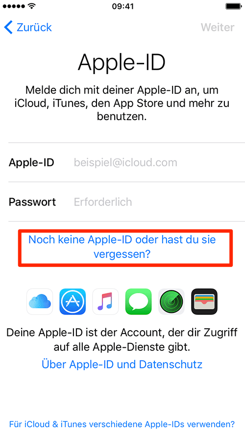 Apple-ID erstellen – neues iPhone konfigurieren