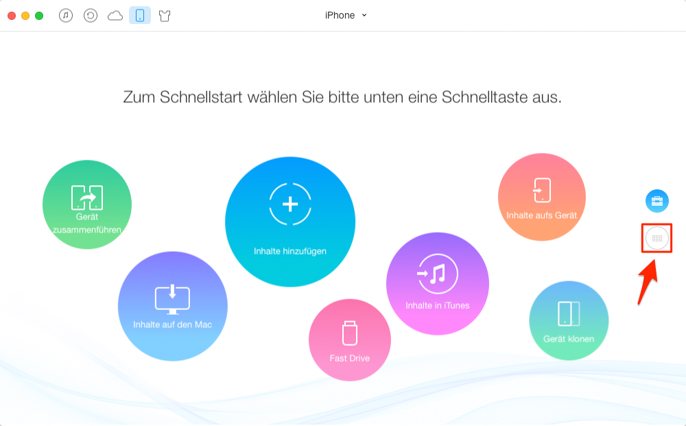 Notizen von iPhone auf Mac – Schritt 1