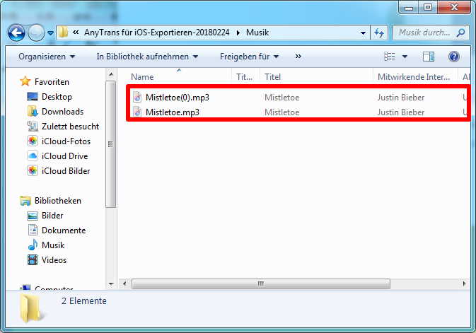 iPod Musik auf anderes PC abspielen