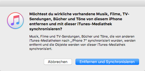 Musik vom iPad auf iPhone X/8/7 (Plus) übertragen – Schritt 4