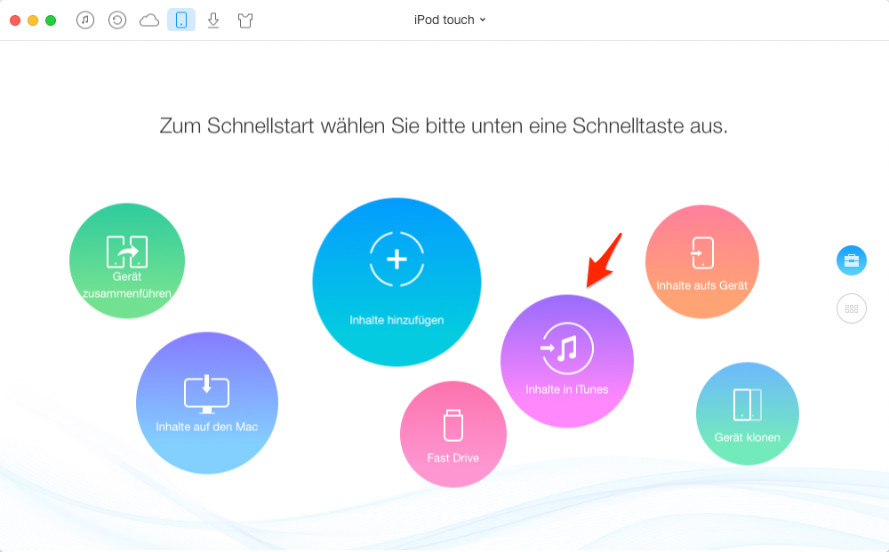  Daten von iPod auf iTunes übertragen 