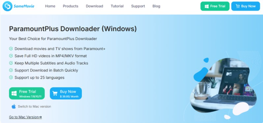 SameMovie Paramount Plus Downloader