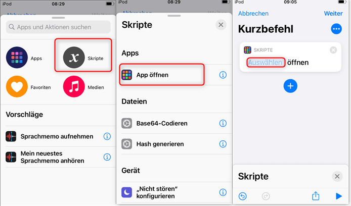 skripte-app-oeffnen-ios-14