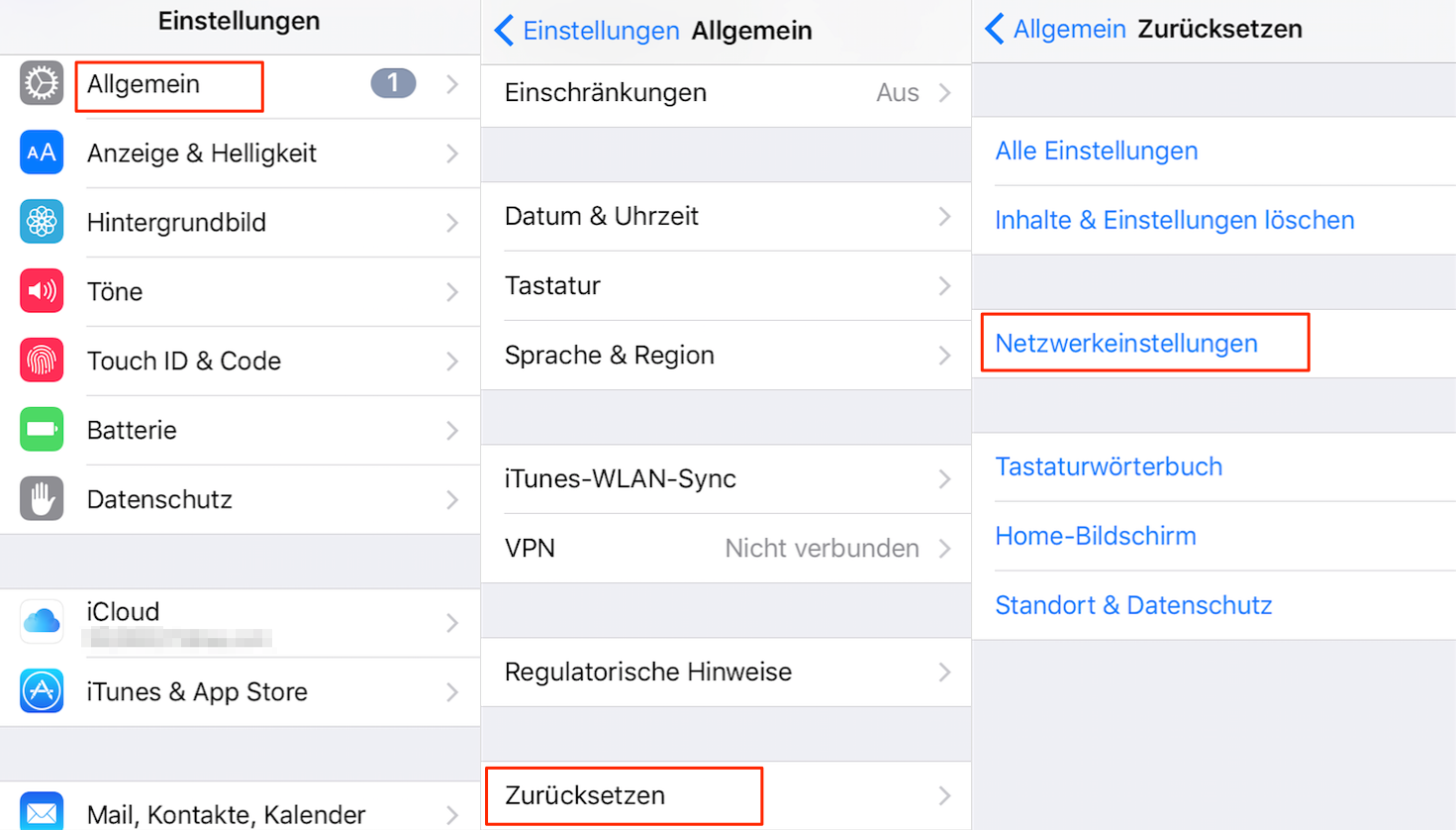 iOS 10 Softwareaktualisierung fehlgeschlagen