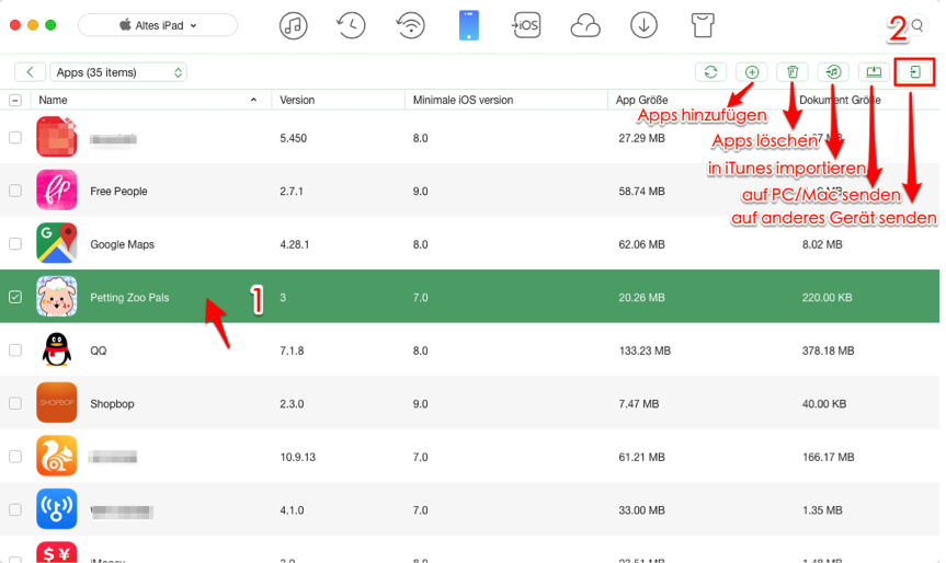 Spielstände vom alten iPad auf neues iPad übertragen - Schritt 4