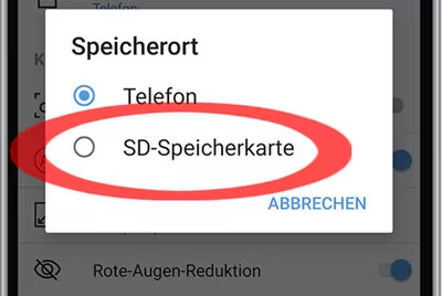 Standard-Speicherort für Google Fotos ändern