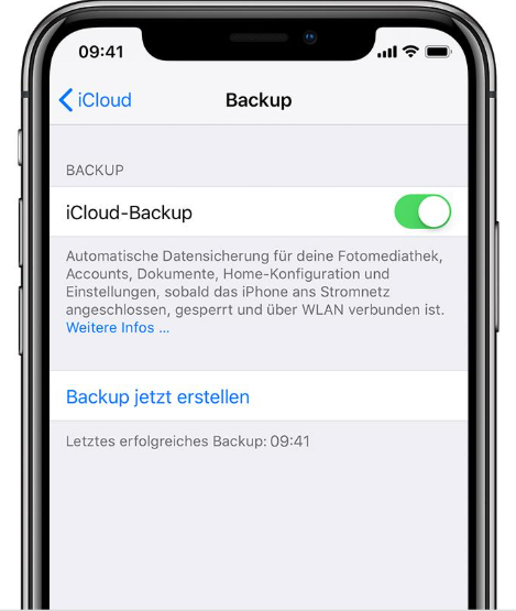 Backup jetzt erstellen