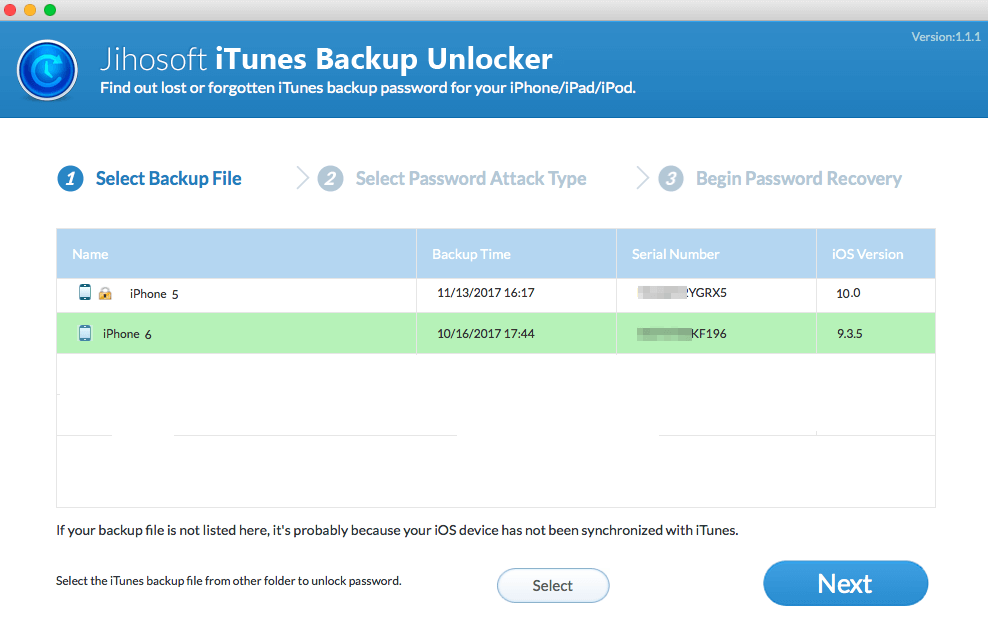 Top beste iPhone Backup Passwort knacken Software - 4