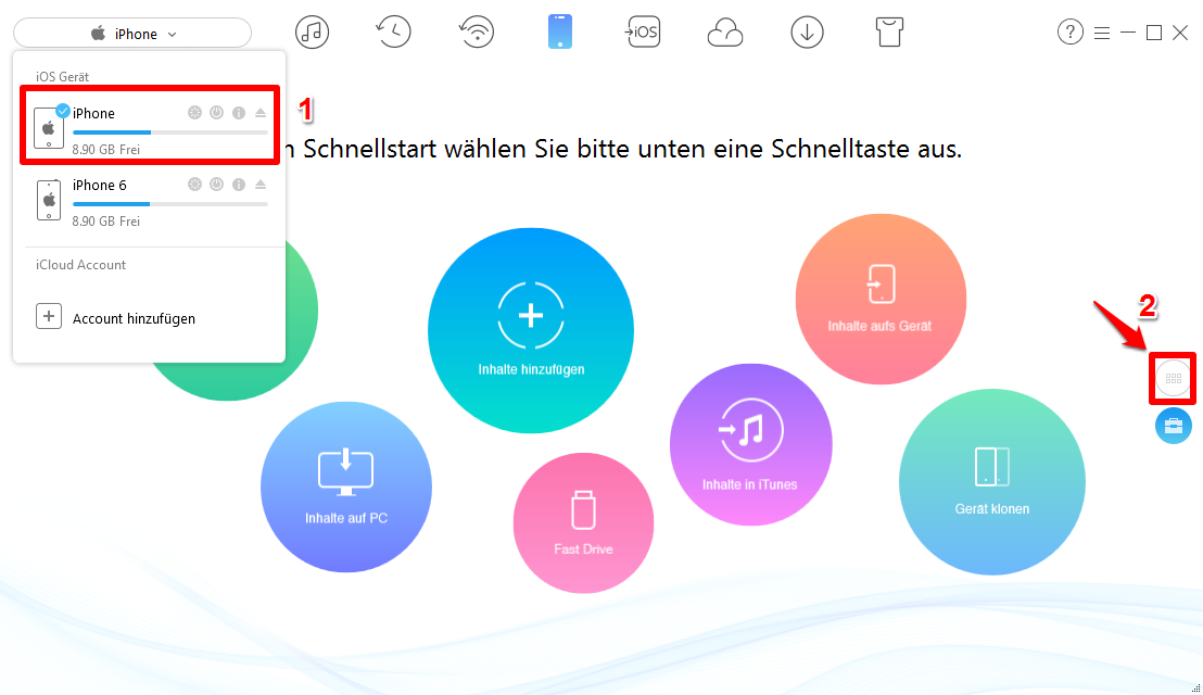 Spielstände auf neues iPhone übertragen – schritt 1