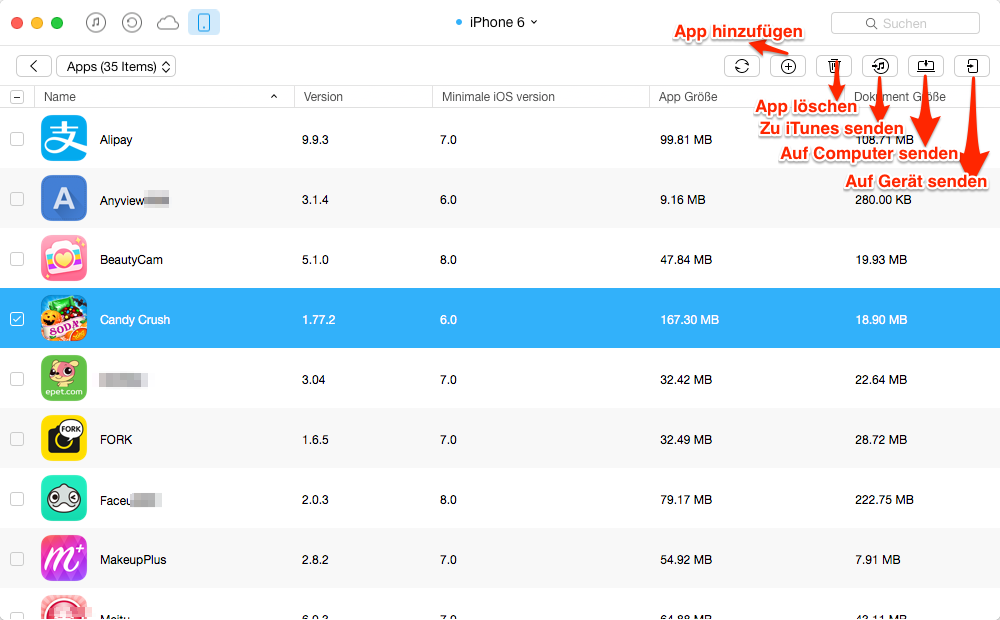 Candy Crush vom iPhone auf iPad direkt übertragen – Schritt 4