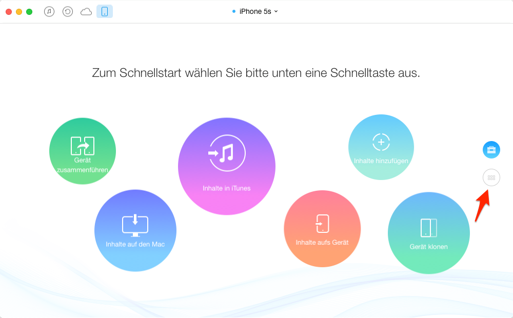 Musik auf iPhone übertragen – Schritt 2