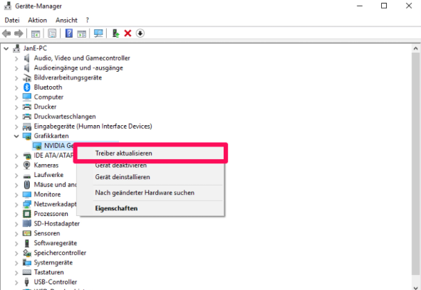 Treiber aktualisieren