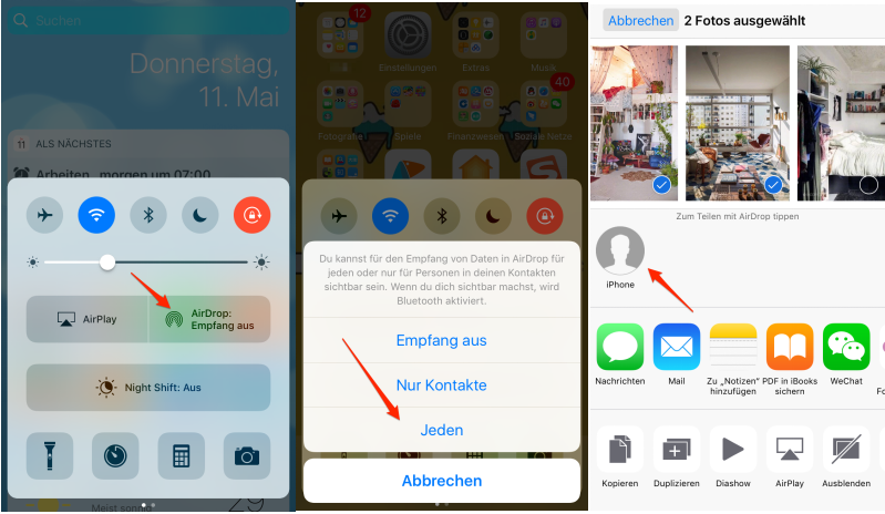 Bilder Senden Iphone Zu Iphone