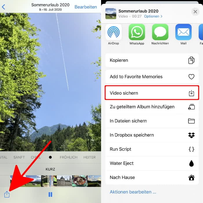 Video auf iPhone kürzen