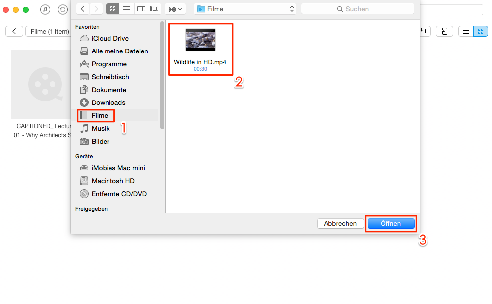 Einfach! Videos vom Computer auf iPhone laden – Schritt 3