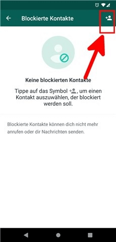 WhatsApp Kontakt blockieren