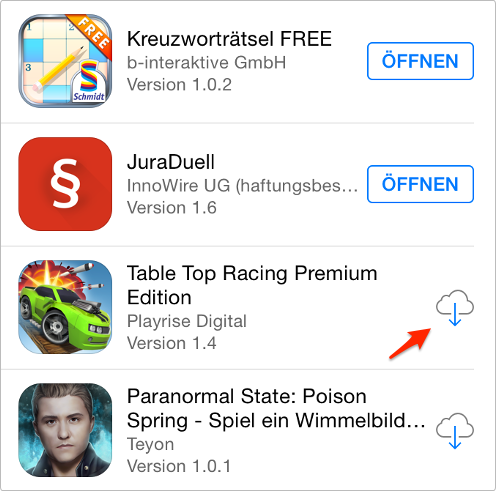 App von iCloud herunterladen