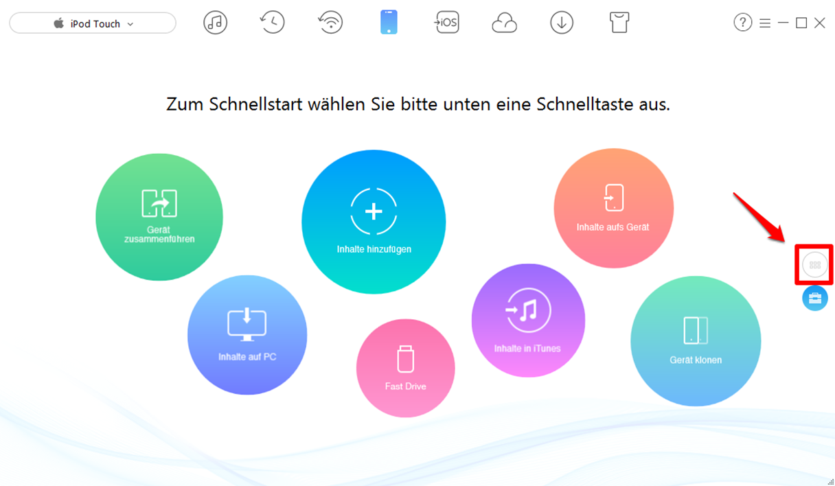 Bilder vom iPod löschen – Schritt 1