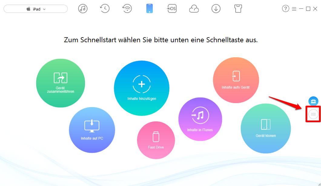 Fotos von Kamera auf iPad übertragen – Schritt 1