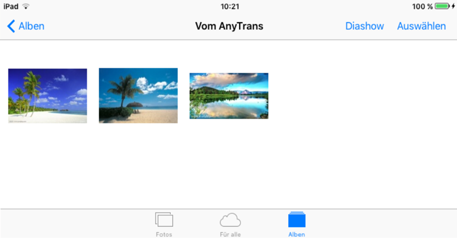 Fotos von Kamera auf iPad transportieren