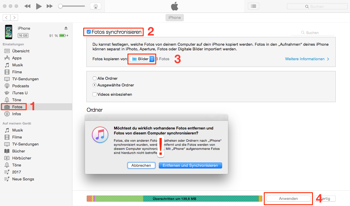 Bereits Importierte Bilder Vom Iphone Loschen