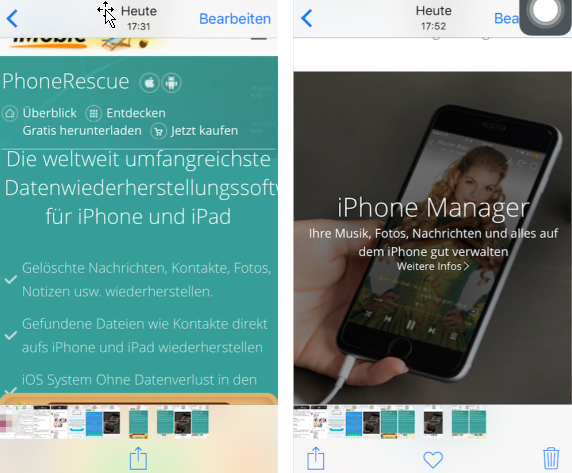 gelöschte Fotos auf iPhone wiederherstellen