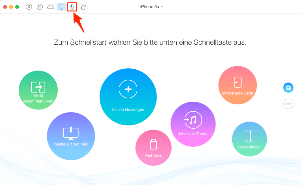 YouTube Videos auf iPhone laden – Schritt 1