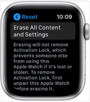Zurücksetzen einer Apple Watch