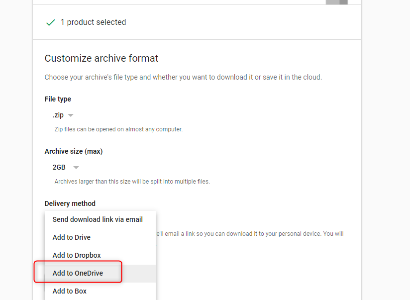 Transfer Files from Google Drive to OneDrive – Step 3