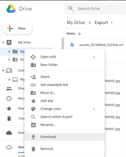 Transfer Files from One Google Drive to Another via Downloading and Uploading - Step 3