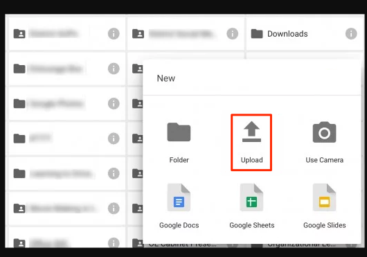 upload video google drive