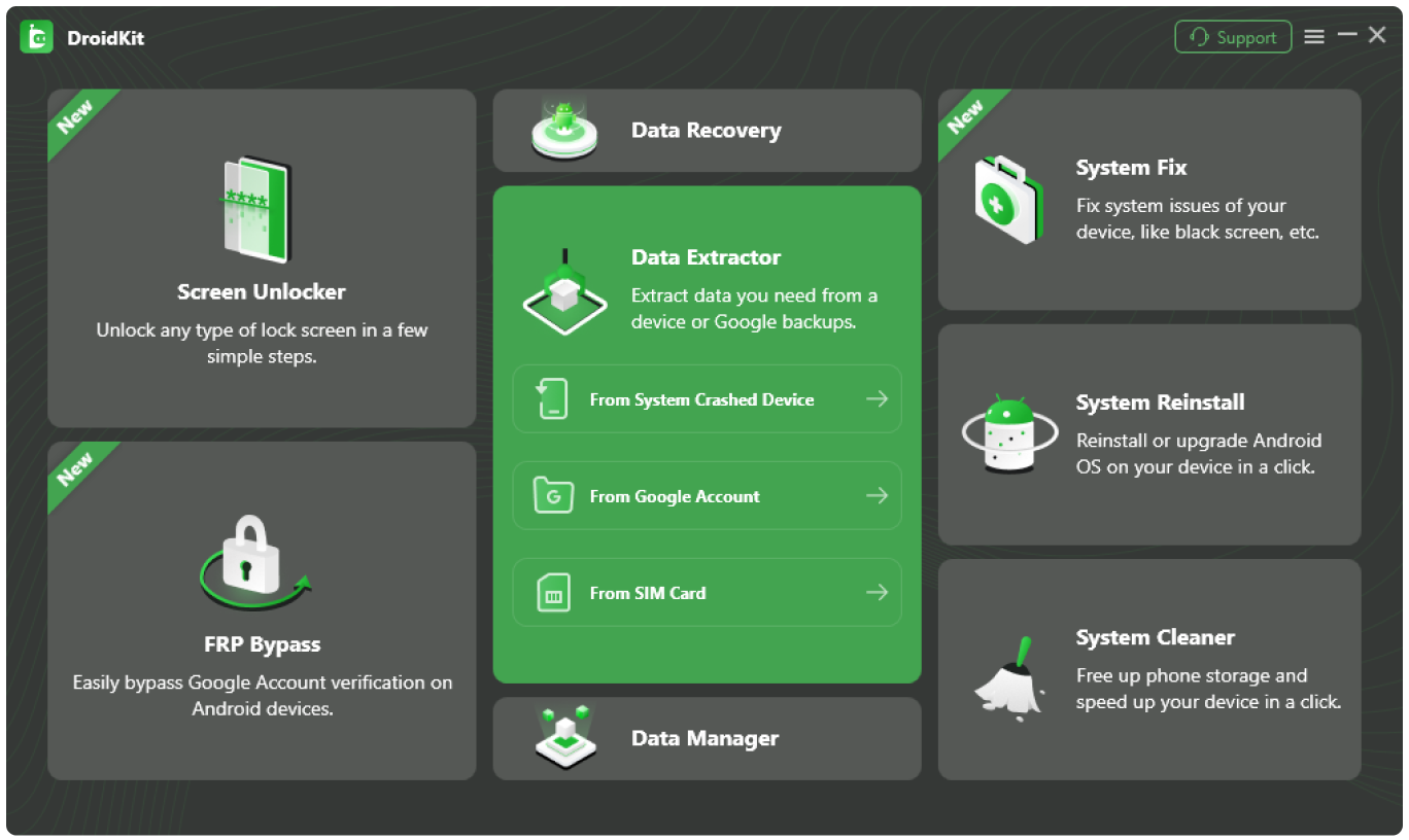 Extract Data from Google Account As Your Needs - DroidKit