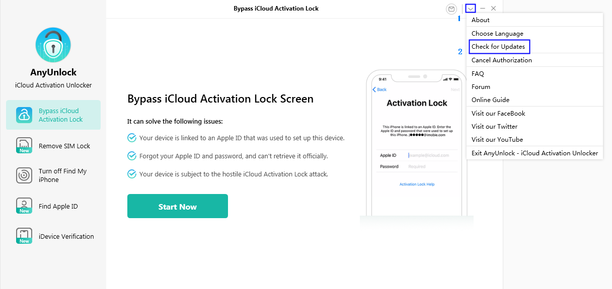 anyunlock free activation code