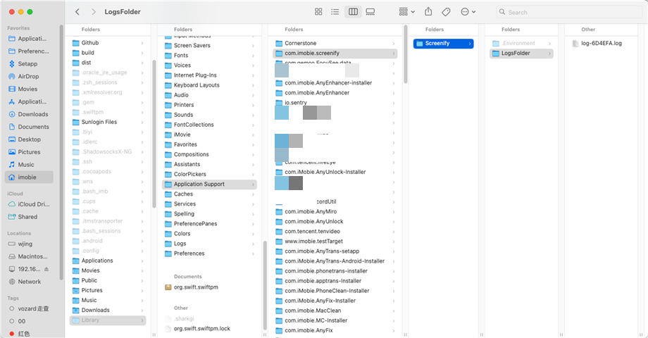 How to Send the Log File on Mac