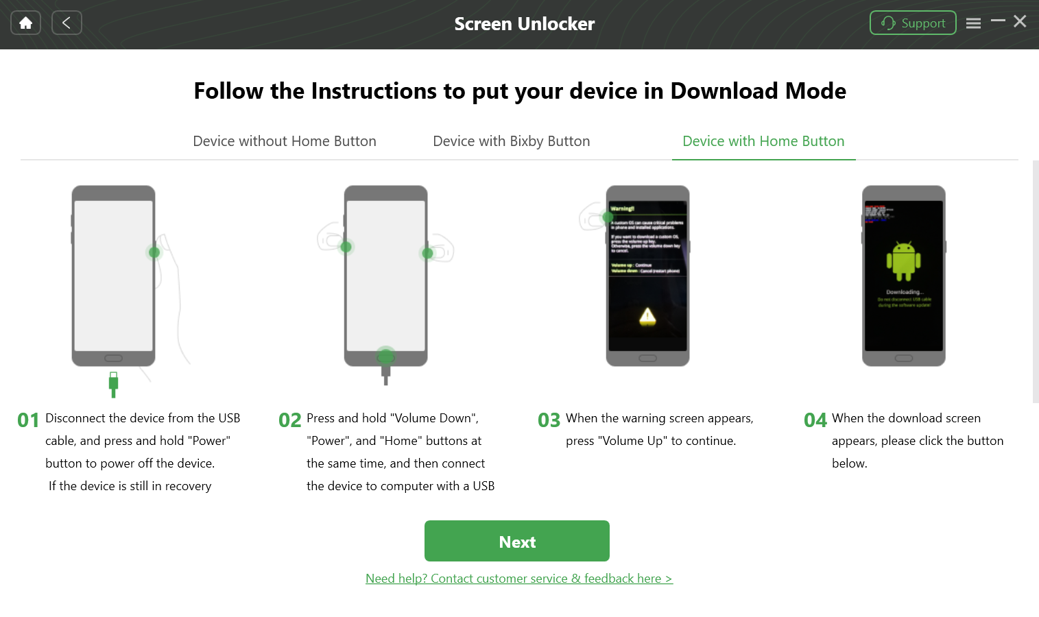 Put Device in Download Mode