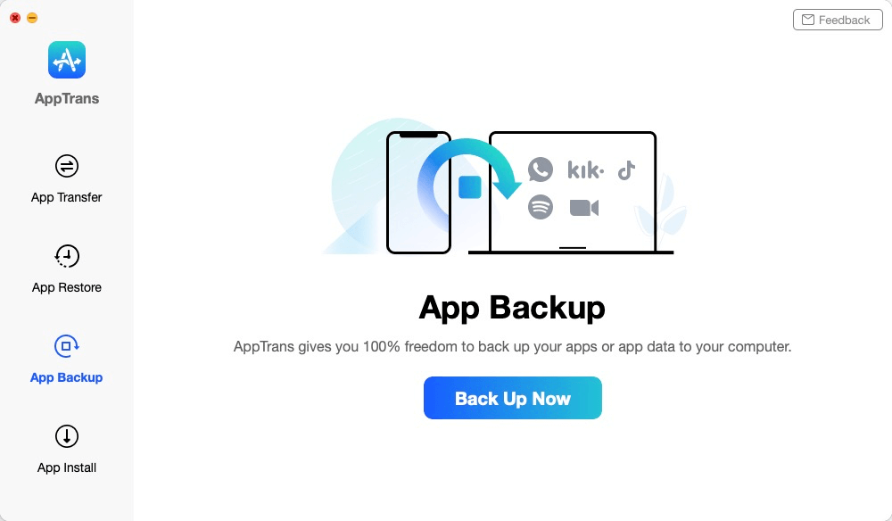 How to Back Up the App and App Data