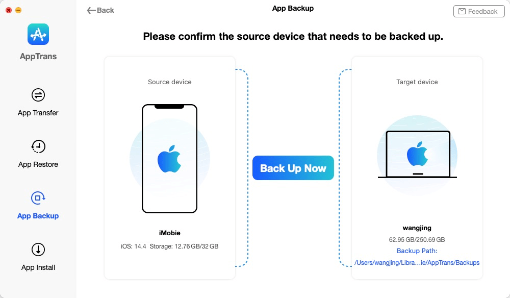 AppTrans Detects the Device
