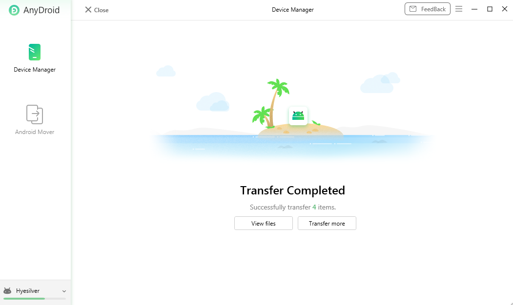 Succeed to Transfer Apps