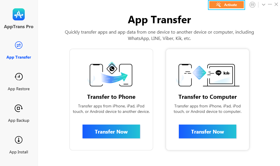 How to Activate AppTrans