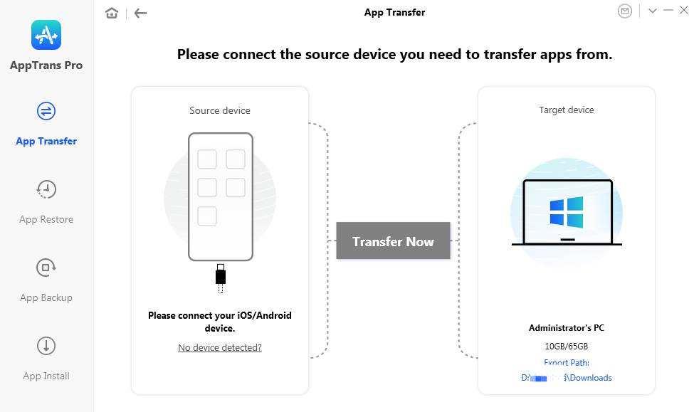 AppTrans User Guide - Transfer Apps to Computer
