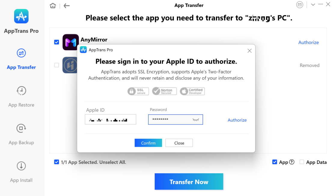 Please Enter Your Apple ID and Passcode