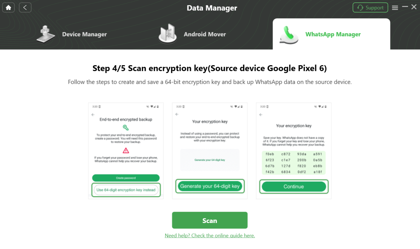 Create and Save A 64-bit Encryption Key