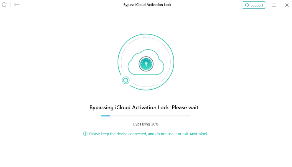 Start to Bypass iCloud Activation Lock