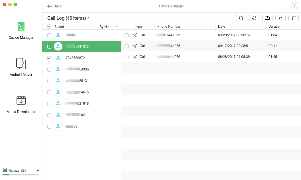 call log android studio time format